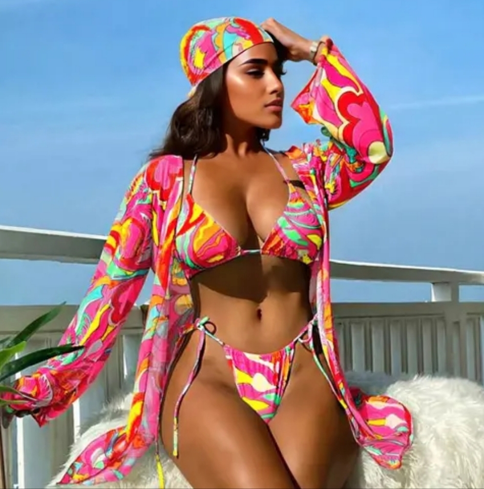 Vibrant Multicolor Bikini Set